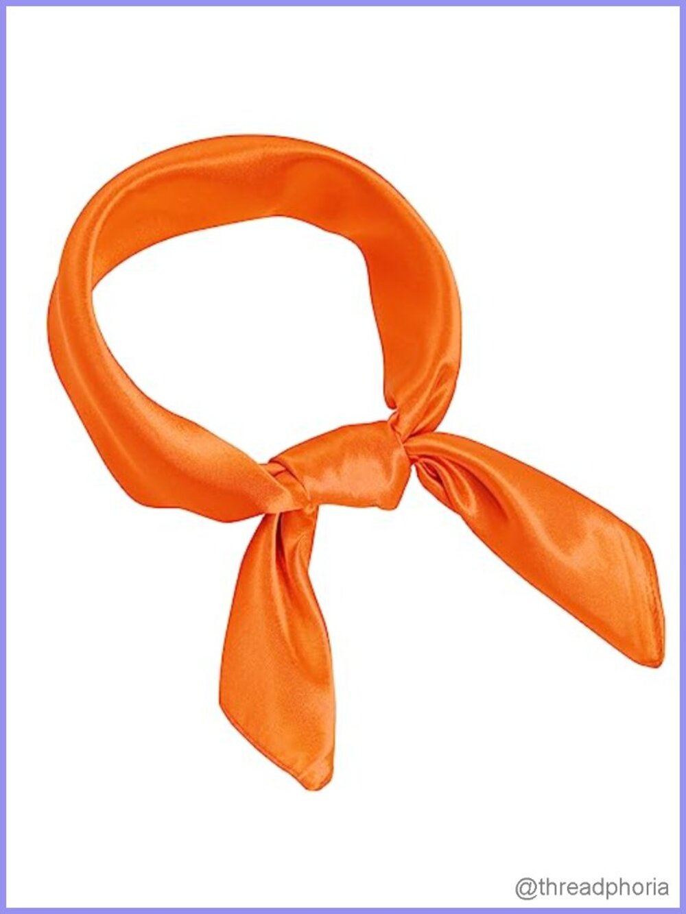 Satin Square Neck Scarf 23.6-Inch Fashion Scarf Lightweight Silk-Like